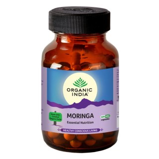 Organic India MORINGA  Moringa Oleifera, 60 Veg Capsules, Essential Nutrition